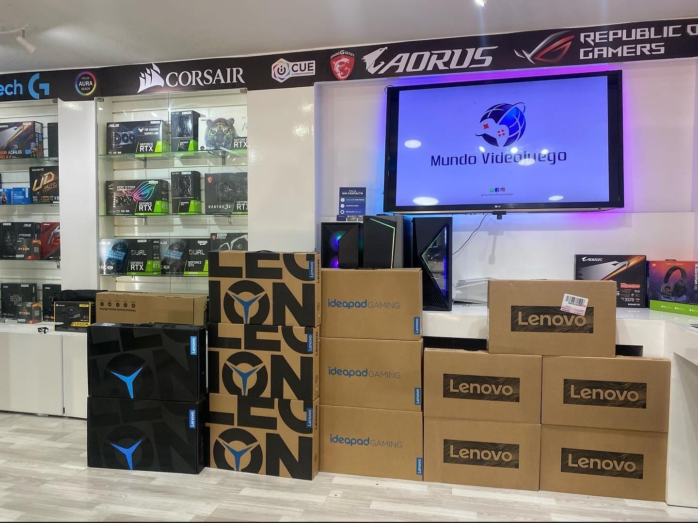 Zona de exhibición de productos